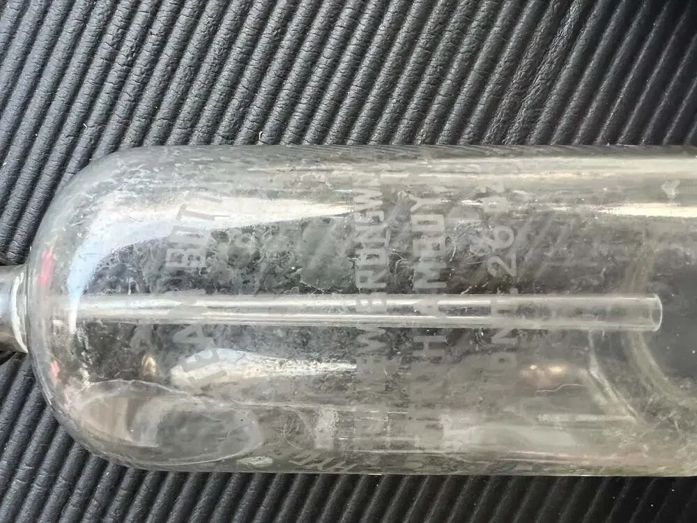 Vintage Pabco Bev. Clear Glass Seltzer Siphon Bottle